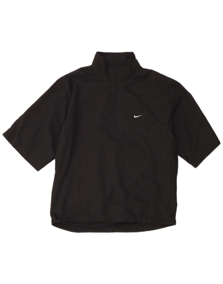 Nike Veste de survêtement à manches courtes pour homme UK 39/41 Noir moyen