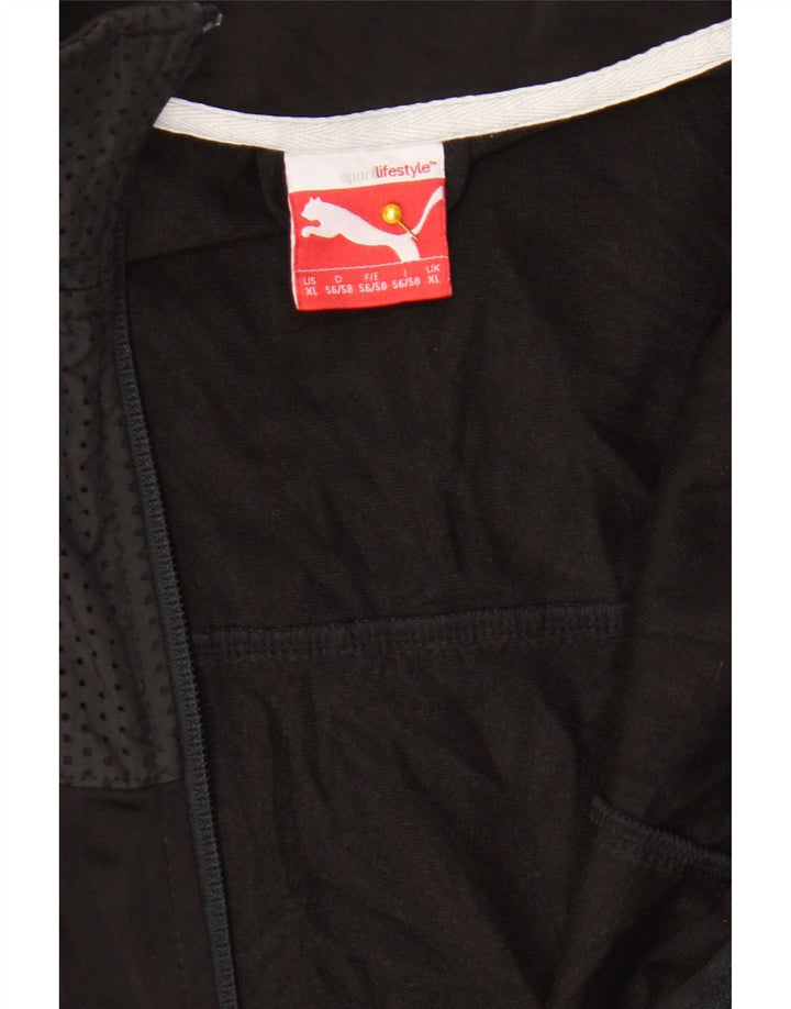 Puma Veste de survêtement pour homme XL Noir tacheté
