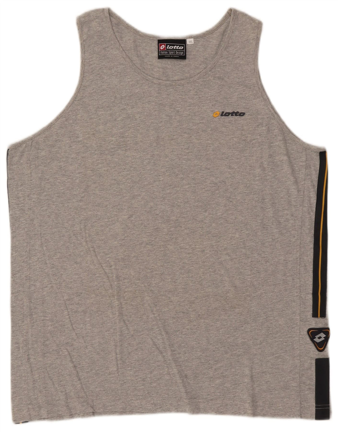 Lotto Débardeur Homme 2XL Gris Colorblock Coton