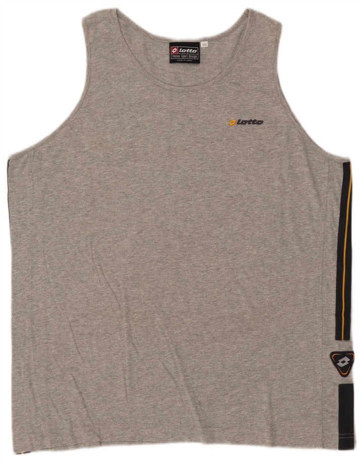 Lotto Débardeur Homme 2XL Gris Colorblock Coton
