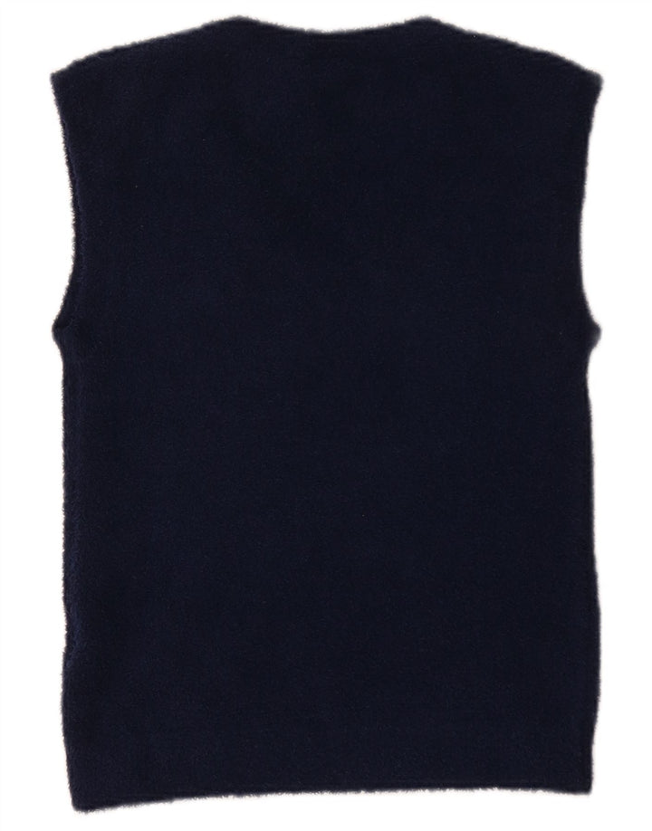 Adidas Débardeur pour femme UK 12 Polyester rayé bleu marine moyen