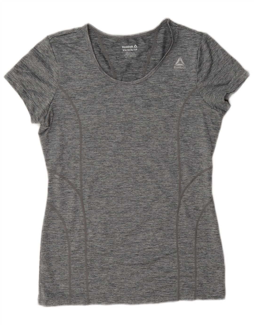 Reebok T-Shirt Femme UK 6 XS Gris Polyester
