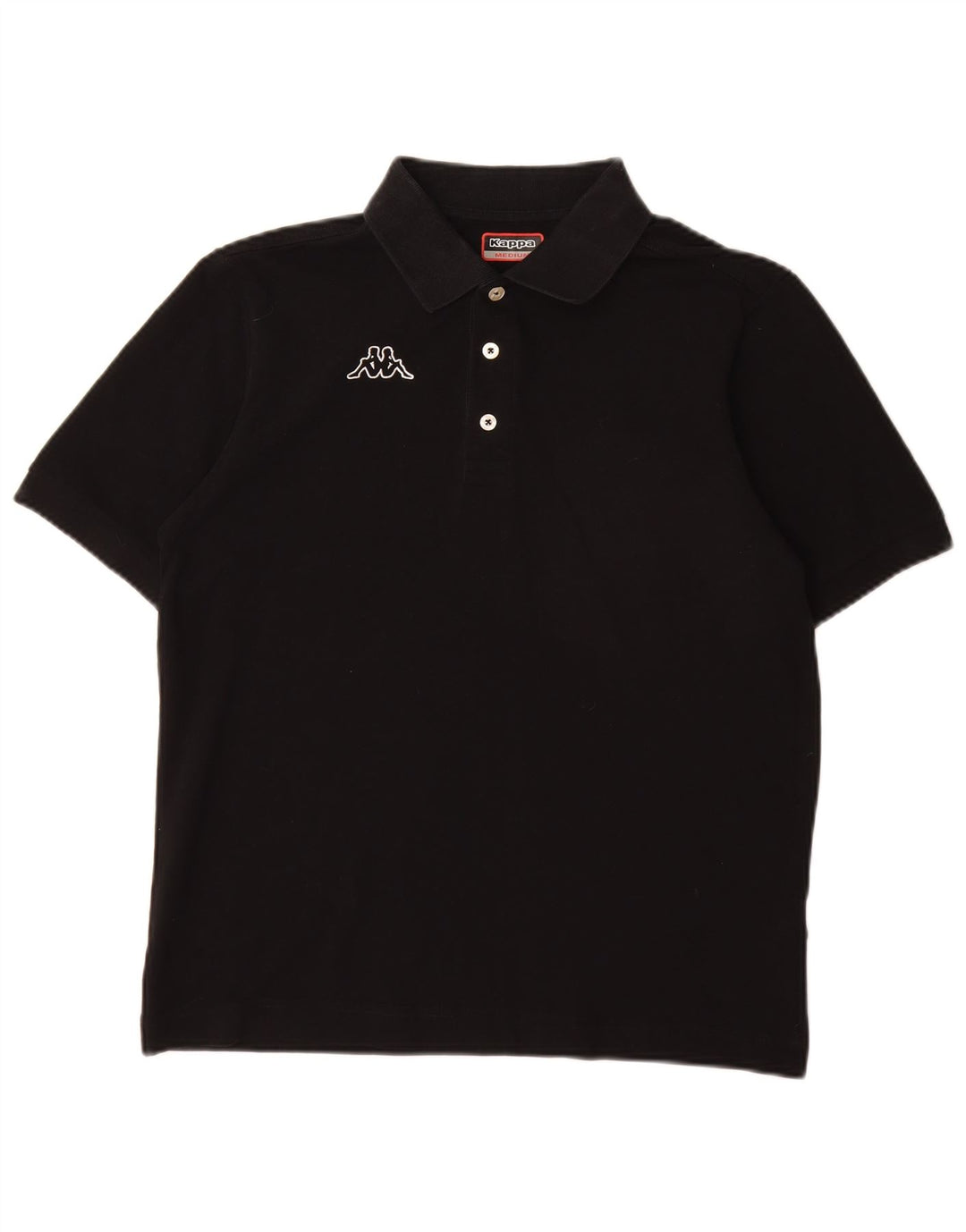 KAPPA Polo Homme Noir Moyen Coton
