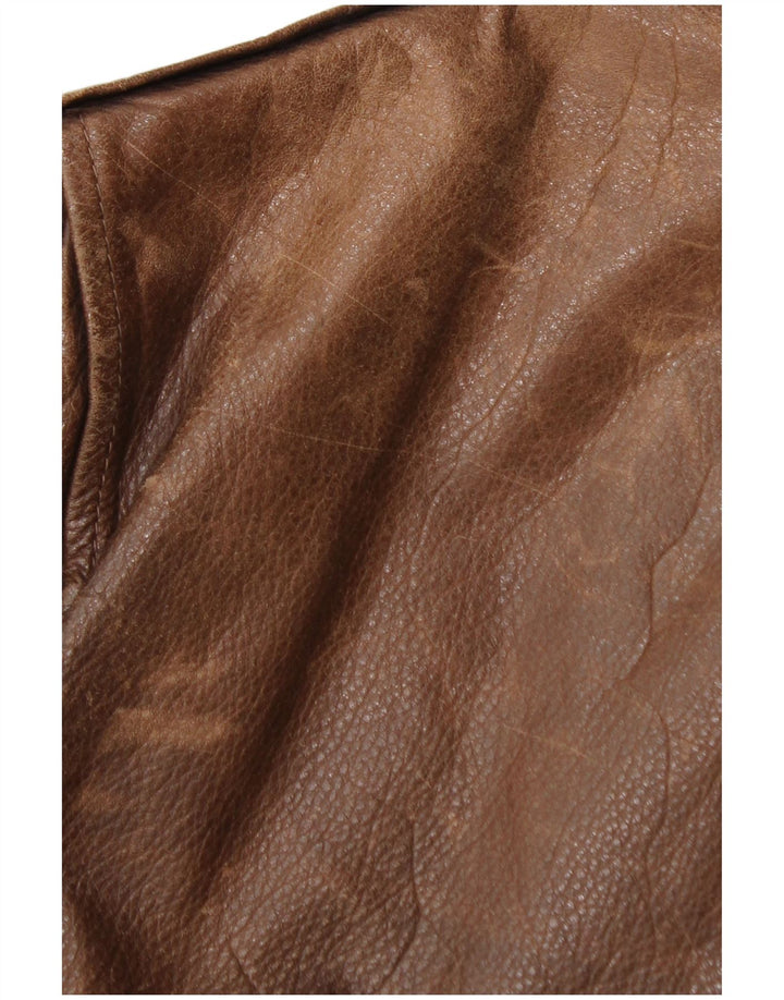 La Matta Veste en cuir bomber pour homme IT 50 Grand cuir marron