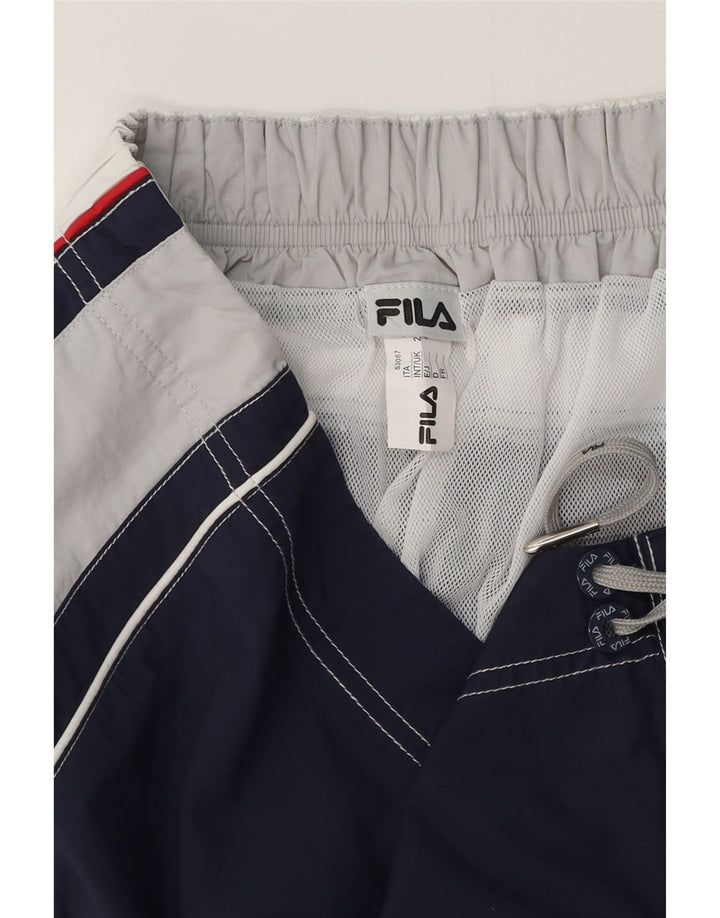Fila Short de bain graphique pour homme 2XL en polyester color block bleu marine