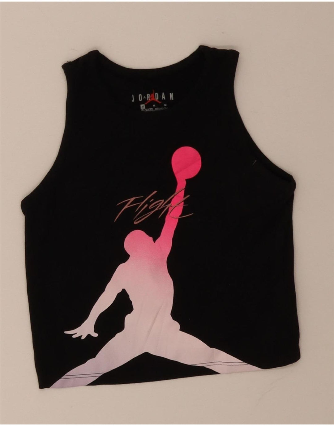 NIKE Débardeur court graphique pour fille 10-11 ans Noir moyen