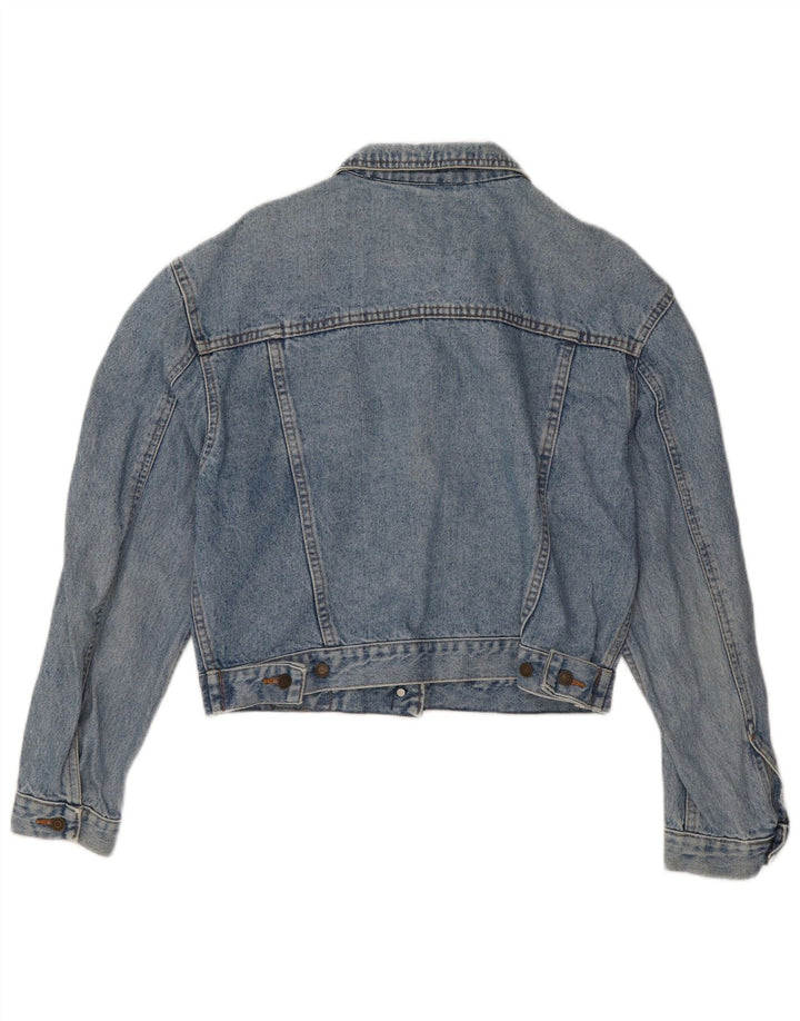 Wampum Veste en jean courte pour femme UK 16 Grand coton bleu