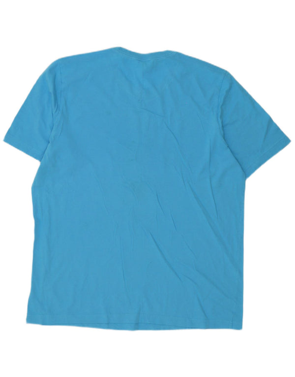 Adidas T-Shirt Graphique Homme Top XL Bleu Coton