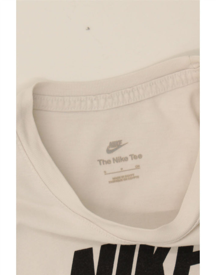 NIKE Mens Graphic T-Shirt Top Small White Vintage Nike and Second-Hand Nike from Messina Hembry 