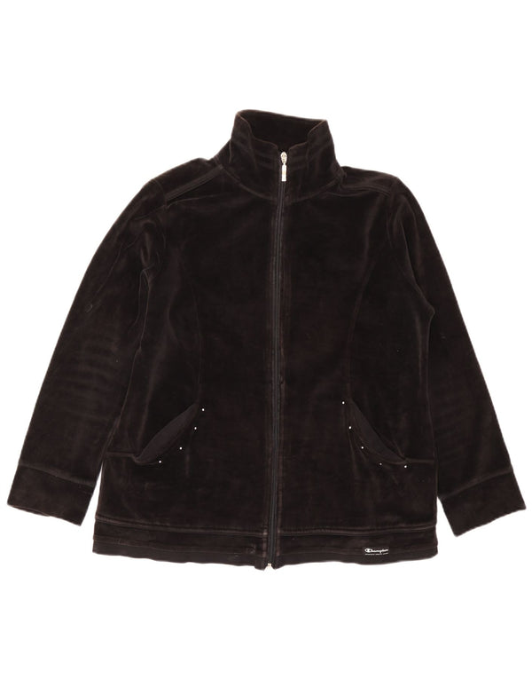 Champion Veste de survêtement en velours pour femme Comfort Fit UK 14 Gris moyen