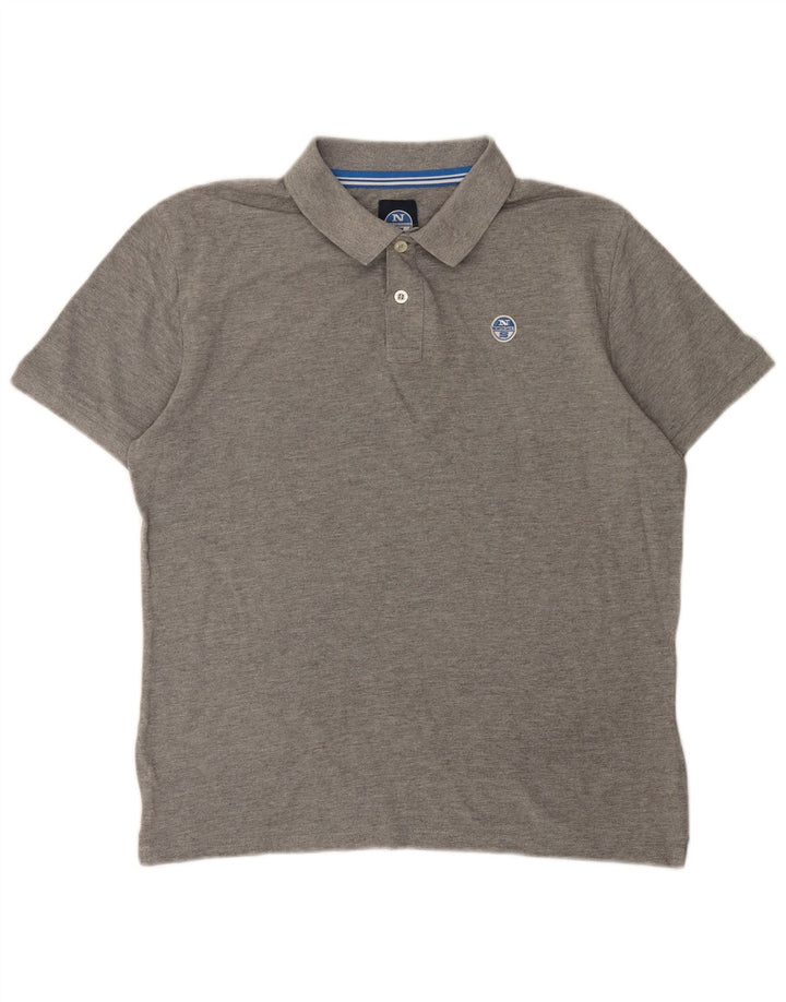 North Sails Polo Homme Gris Moyen Coton