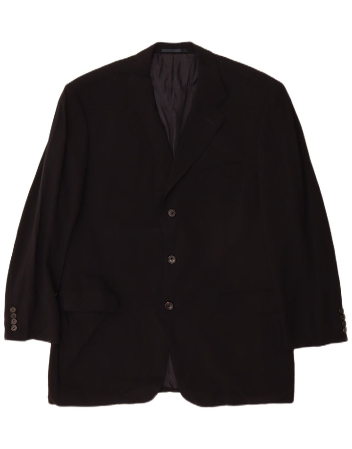 Hugo Boss Veste blazer à 3 boutons pour homme EU 54 2XL Bleu marine Laine vierge