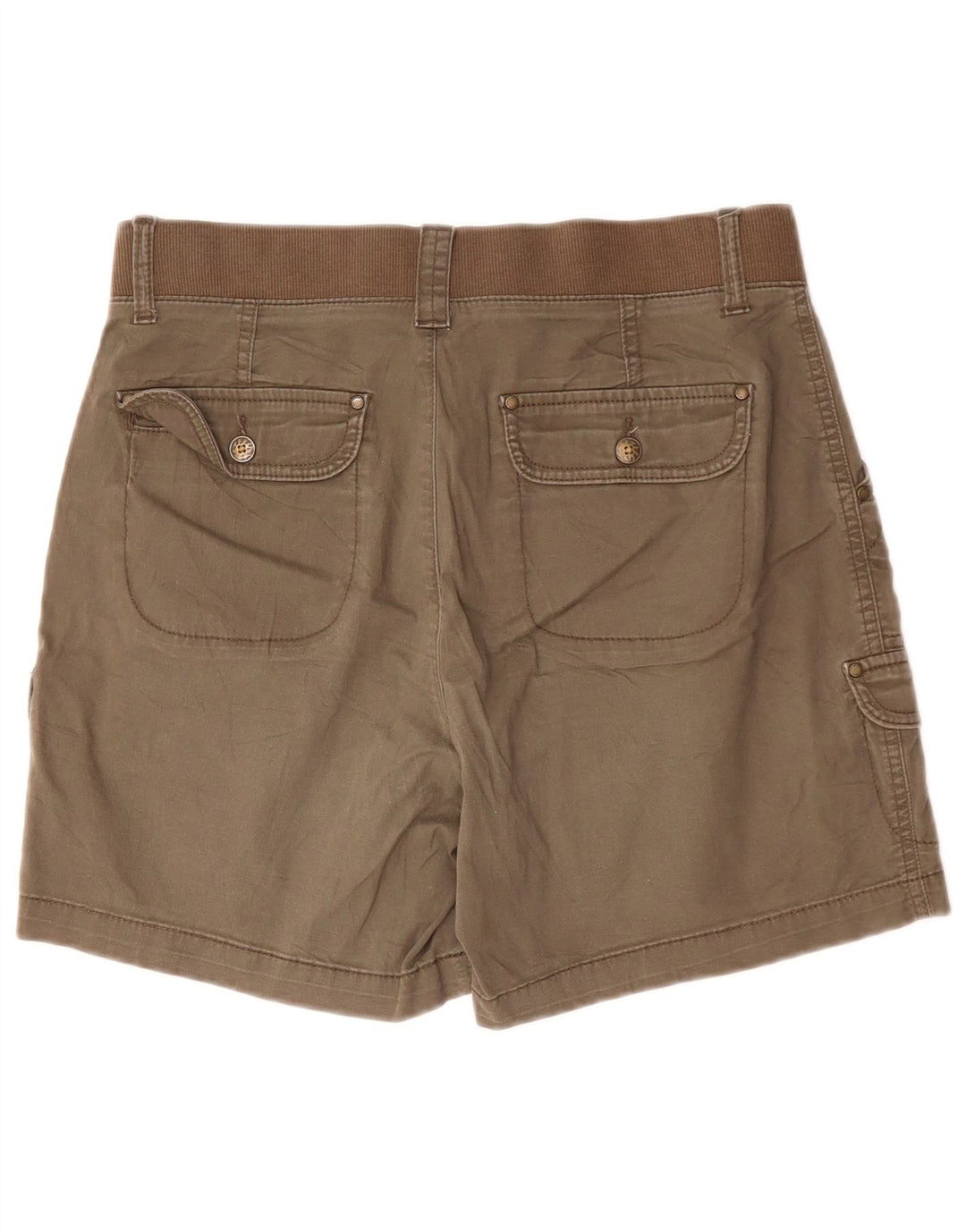 LEE Short cargo taille moyenne pour femme, coupe décontractée, US 6, W30, coton kaki