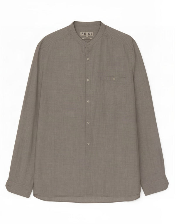 Reiss Chemise Slim Fit XL Gris Coton Homme