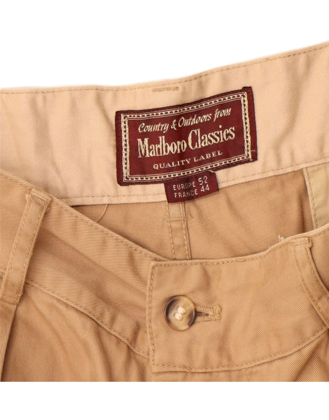 Marlboro Classics Short cargo pour homme EU 52 XL W32 Coton beige