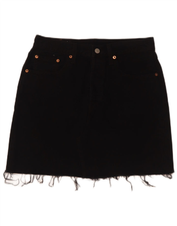 Levi's Jupe en Jean W28 Femme Noir Moyen Coton