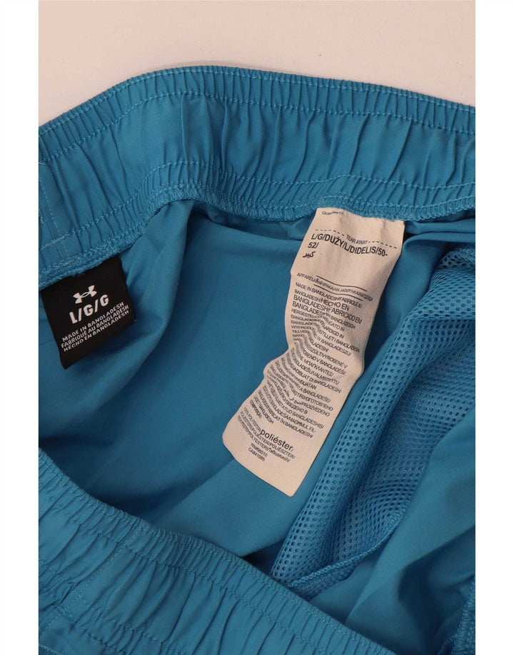 Under Armour Short de Sport Graphique Homme Large Bleu Polyester