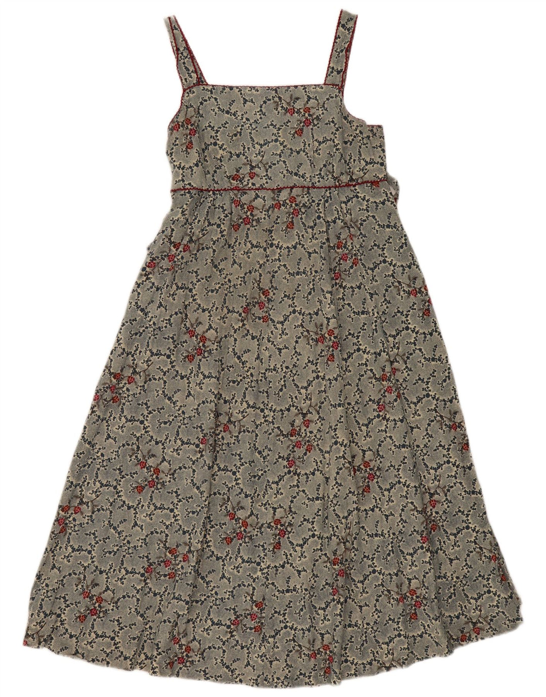 Selene Robe d'été pour femme US 8 Bleu moyen Floral
