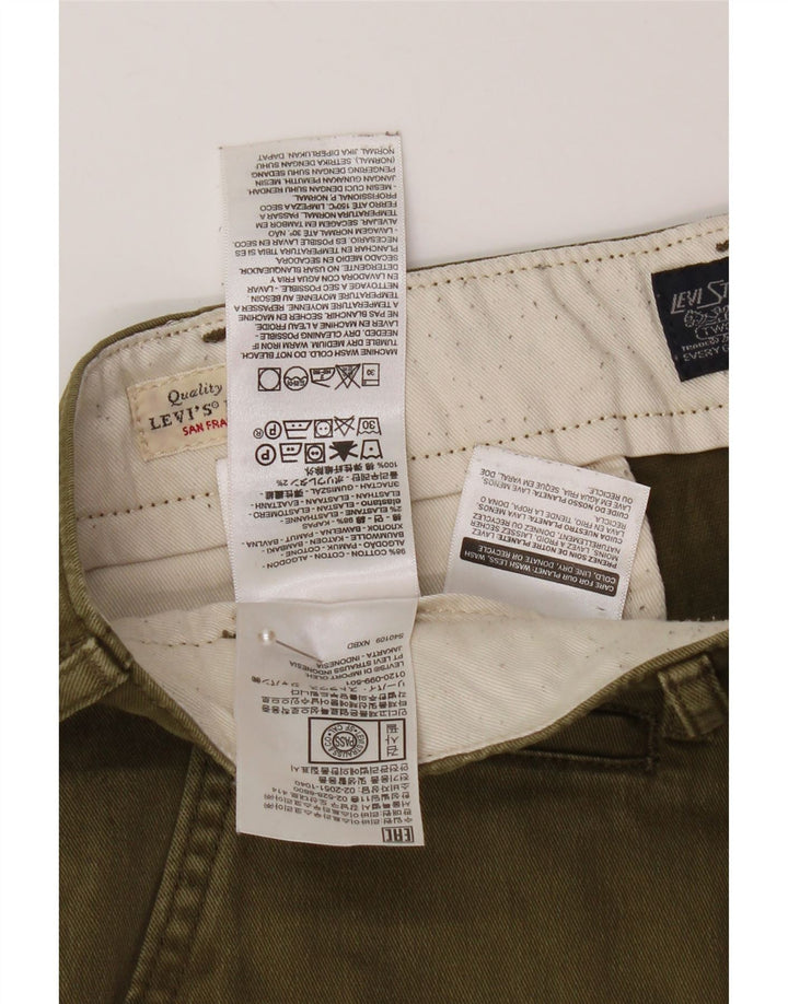 LEVI'S Short Chino Homme W33 Coton Kaki Moyen