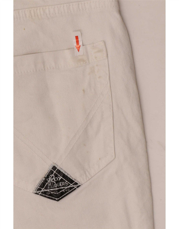 Roy Rogers Short en jean pour femme IT 44 Medium W30 Coton blanc