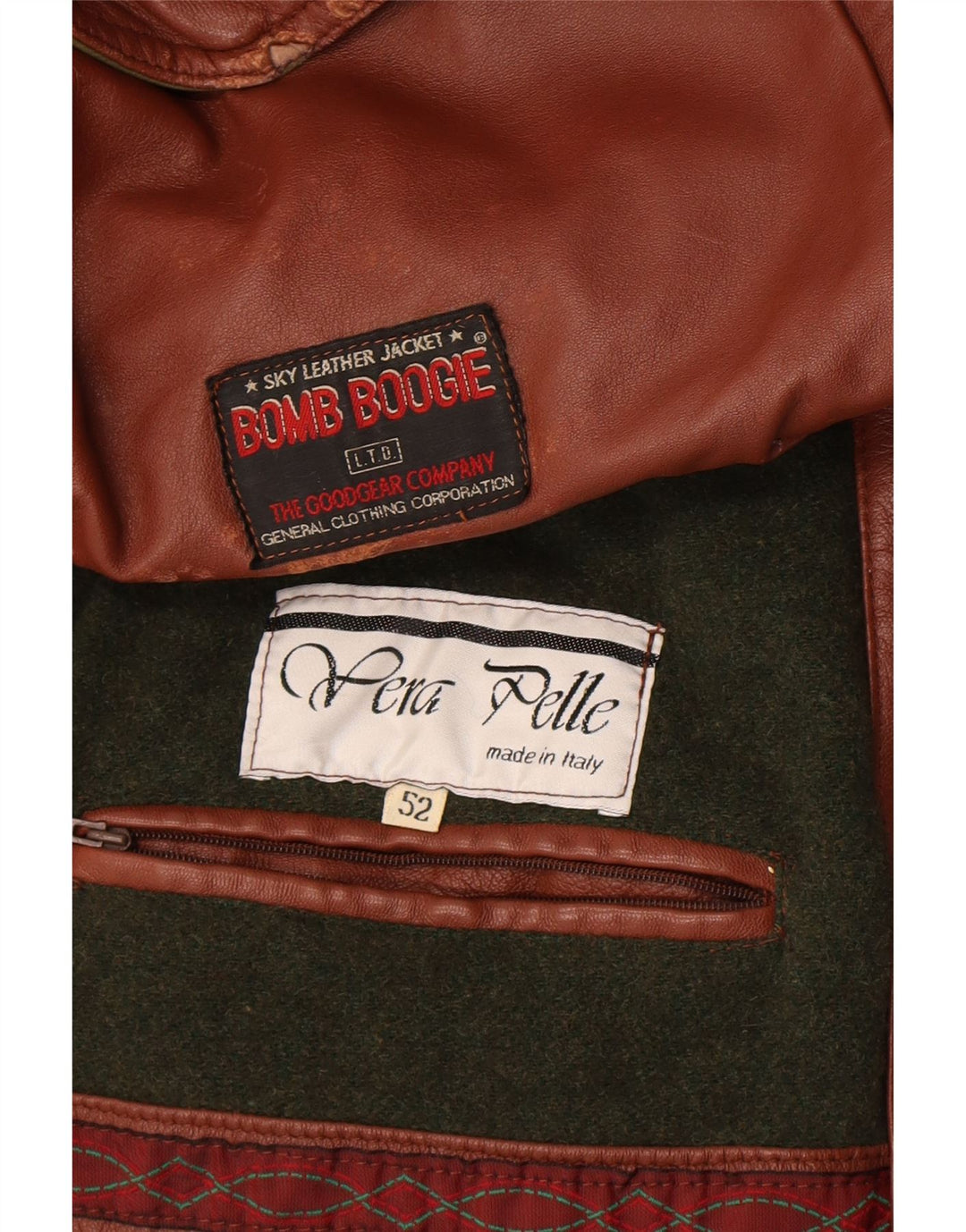 Bomb Boogie Veste en cuir à capuche pour homme IT 52 XL Cuir marron