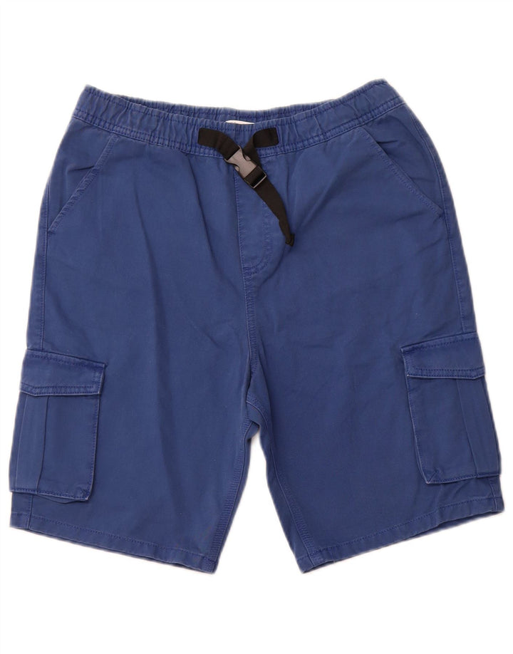 MARKS & SPENCER Short Cargo Garçon 14-15 ans W28 Bleu Coton