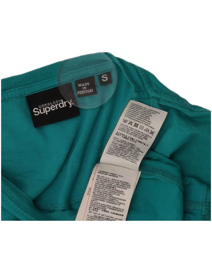 Superdry T-Shirt Graphique Haut Petit Vert Coton Homme