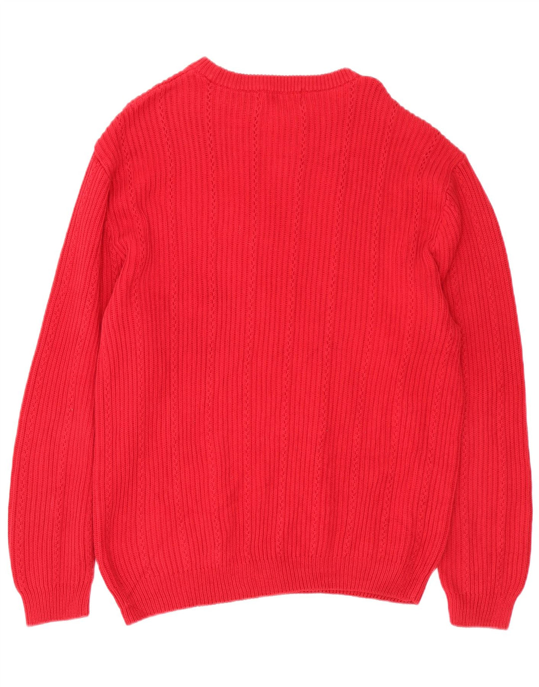 Chaps Pull à col rond pour homme en coton rouge Large