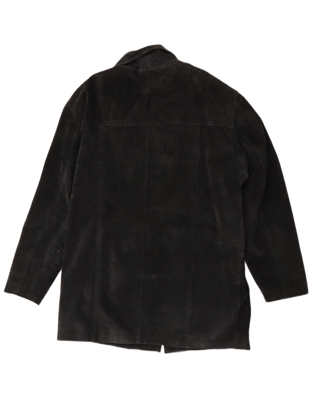 Ben Sherman Manteau coupe-vent en daim pour homme UK 38 Cuir noir moyen