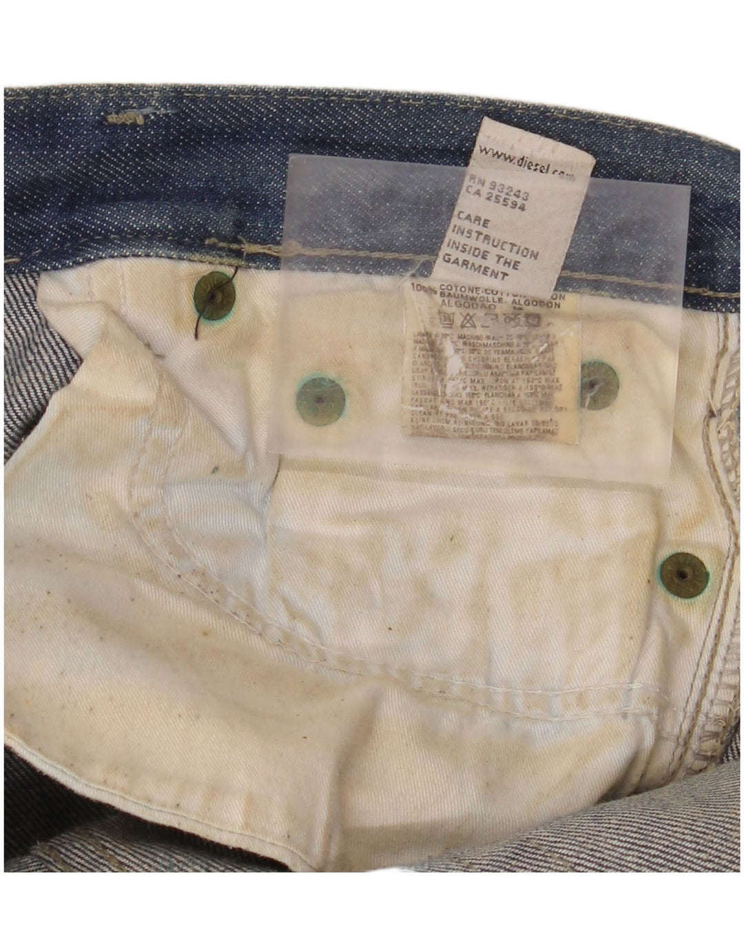 Jean Bootcut Femme Diesel W32 L32 Bleu Coton