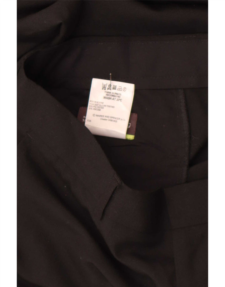Marks & Spencer Pantalon Chino Droit Homme W34 L29 Noir Polyester