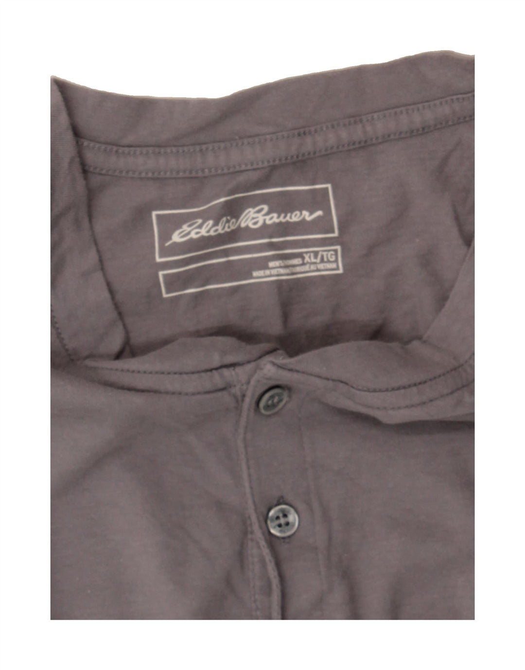 EDDIE BAUER Mens T-Shirt Top XL Grey Cotton Vintage Eddie Bauer and Second-Hand Eddie Bauer from Messina Hembry 