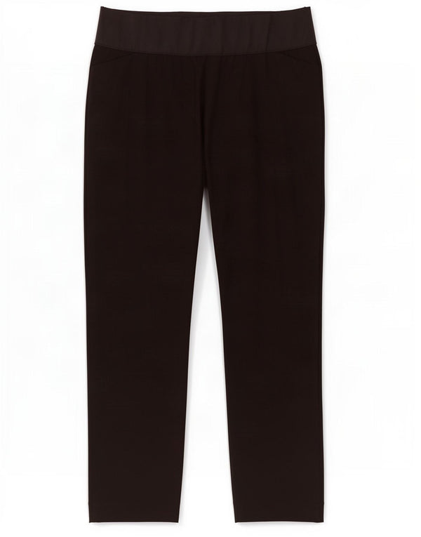 Gap Pantalon court de maternité slim pour femme US 8 Medium W30 L28 Coton noir