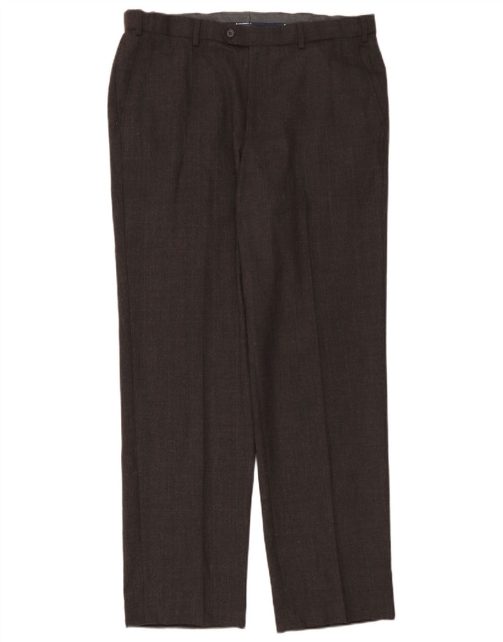 Marks & Spencer Pantalon de costume droit coupe droite pour homme W36 L33 Gris laine