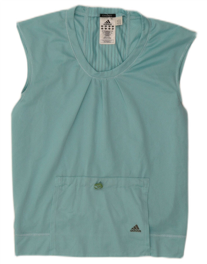 Adidas Clima 365 Débardeur pour femme UK 10 Petit Bleu Polyester