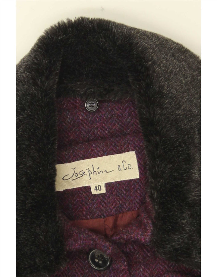 Josephine Veste blazer à 7 boutons pour femme IT 40 Petit chevron violet