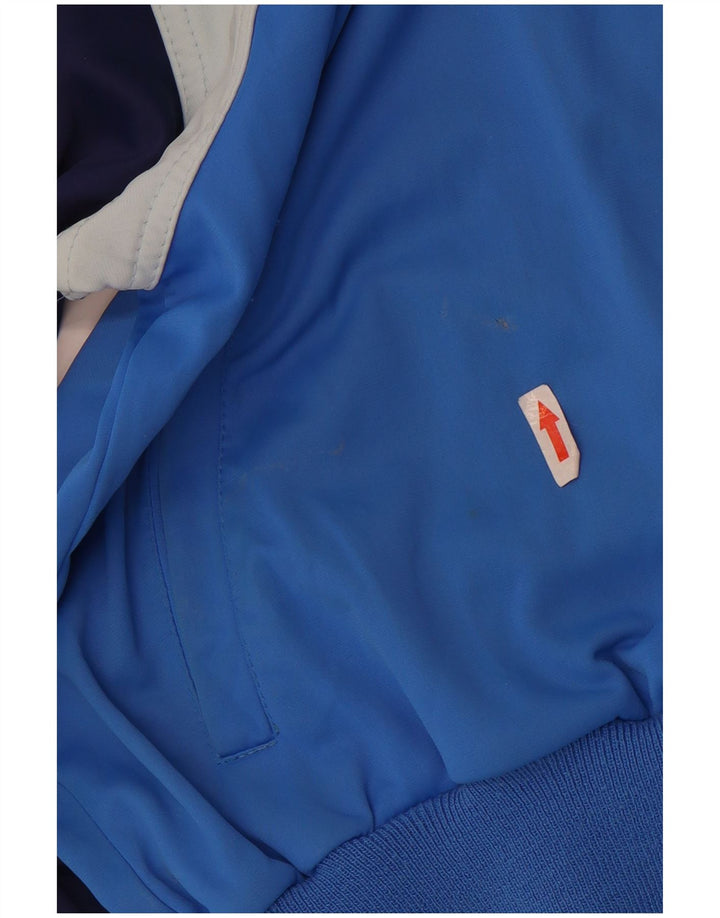 Ennerre Veste de survêtement pour femme UK 20 2XL Bleu Colorblock Polyamide
