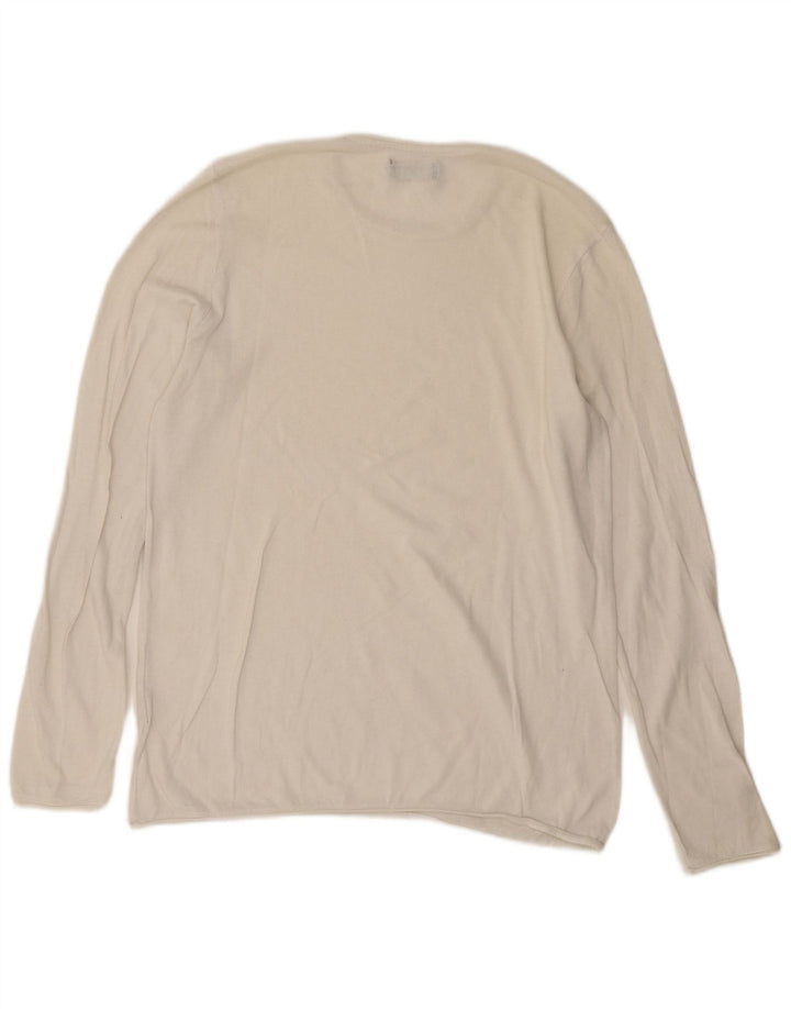 Zara Homme Top Manches Longues Coton Blanc Moyen