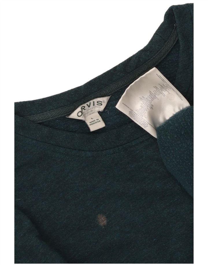 Orvis Sweat-shirt pour homme en modal vert Taille L