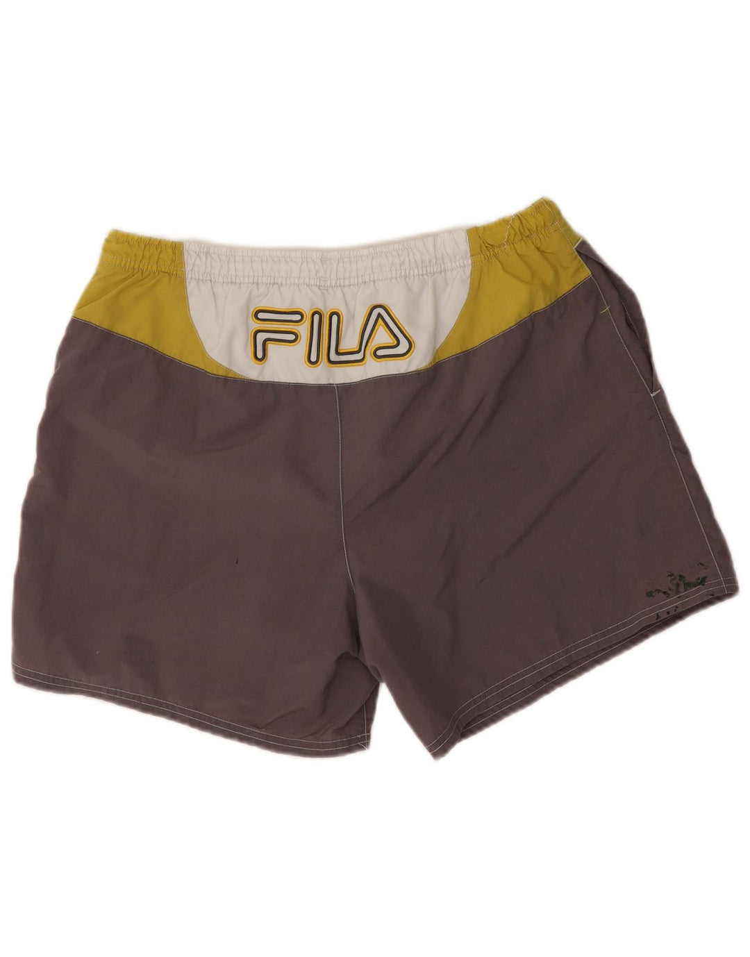 Fila Short de Bain Graphique Homme Gris Colorblock Polyamide