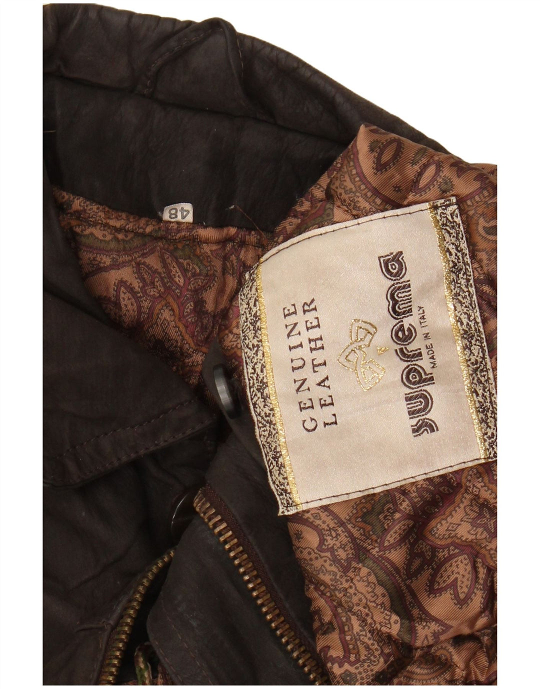 Suprema Veste en cuir pour homme IT 48 Cuir marron moyen