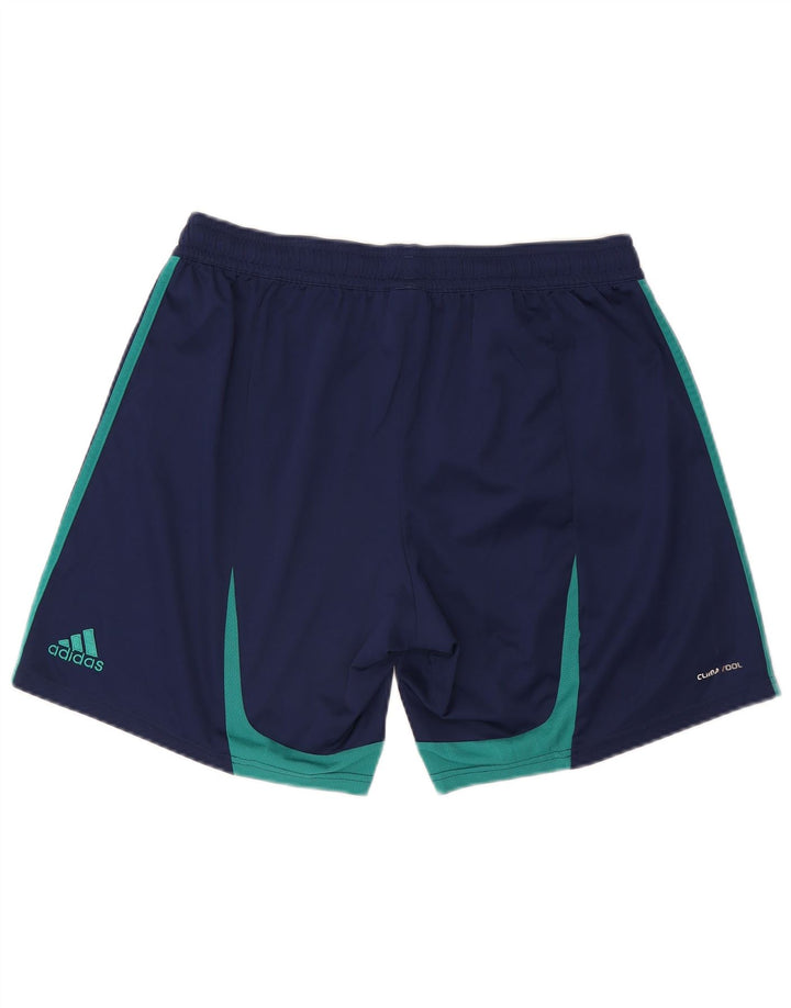 Adidas Hommes Climacool Sport Shorts XL Bleu Marine Colorblock Polyester