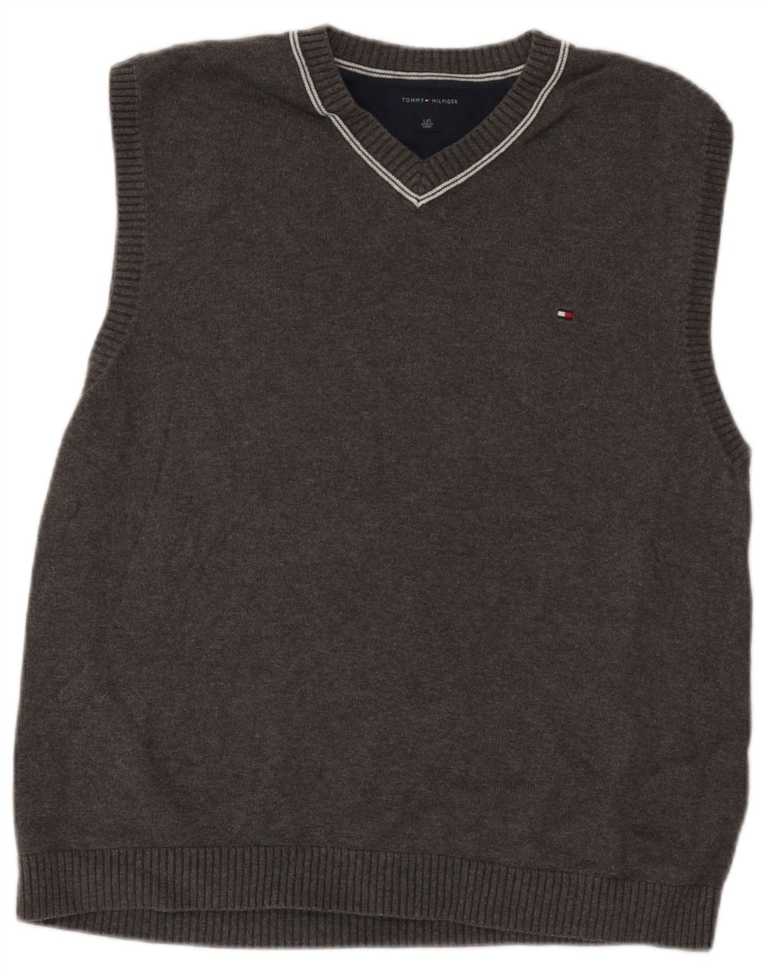 Tommy Hilfiger Débardeur pour homme en coton gris Taille L