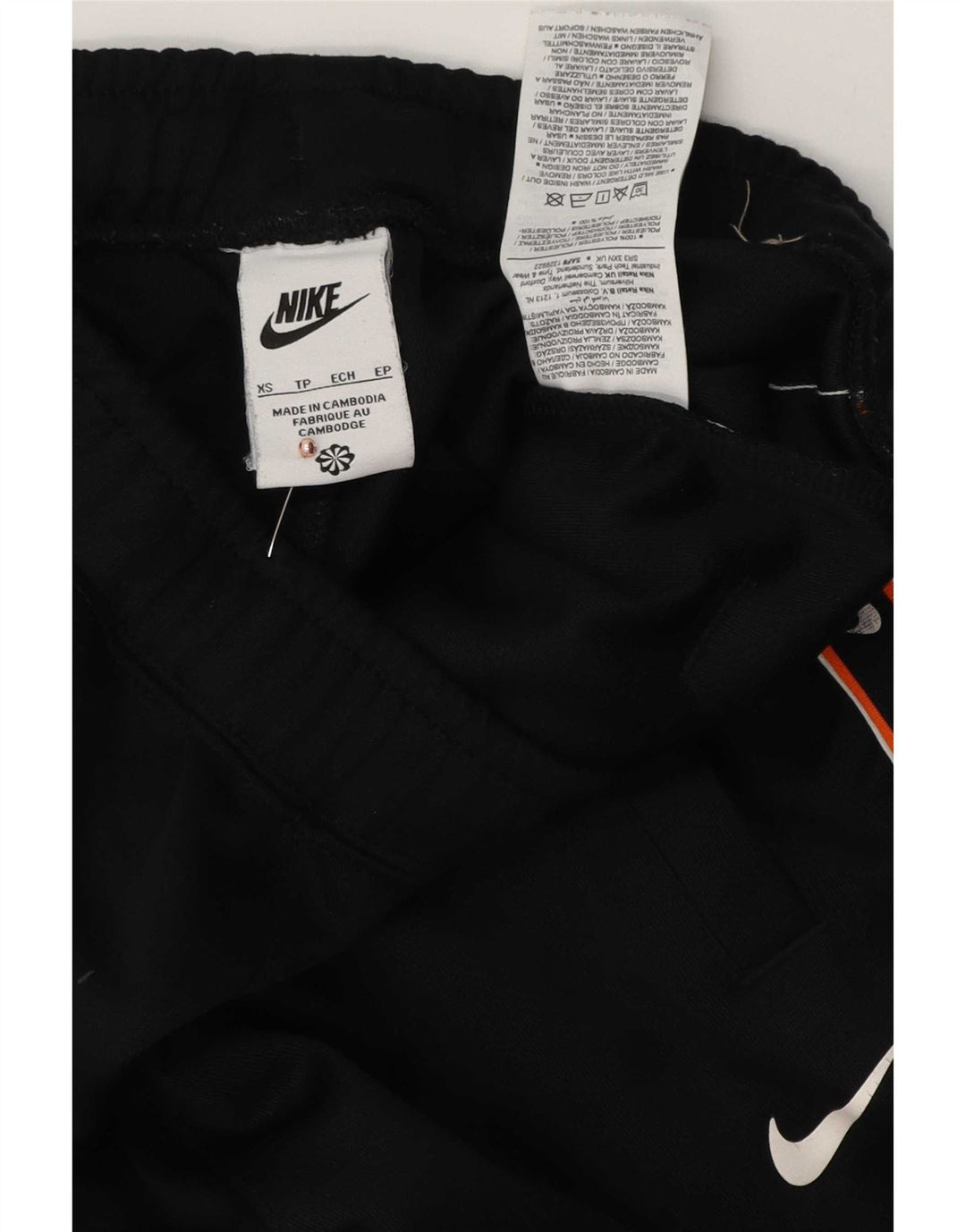 Nike Pantalon de survêtement graphique pour homme XS Noir Polyester