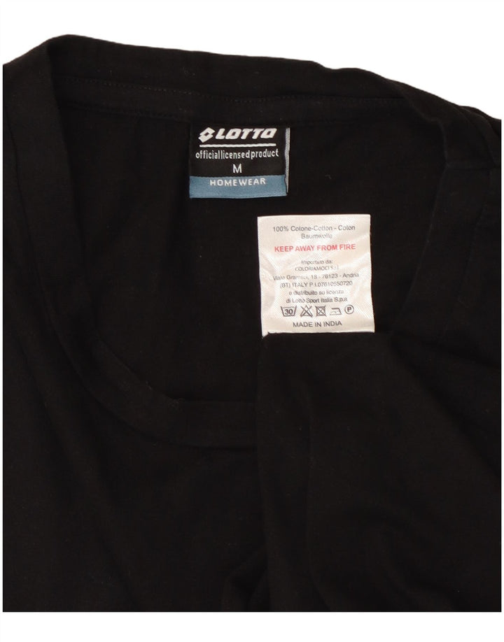LOTTO T-Shirt Homme Noir Moyen Coton