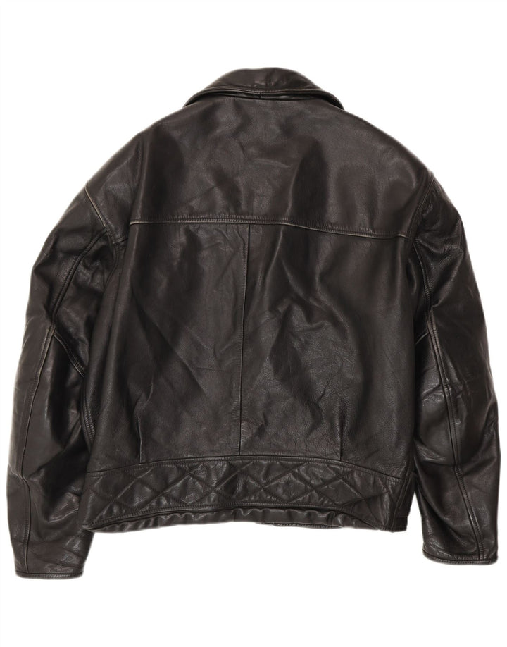 Dainese Veste de motard en cuir pour homme IT 52 Large Noir