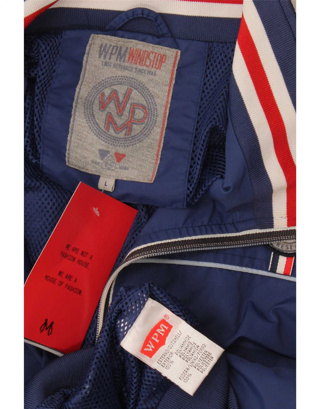 WPM Veste de Pluie Garçon 15-16 Ans Large Bleu Marine Colourblock Polyamide