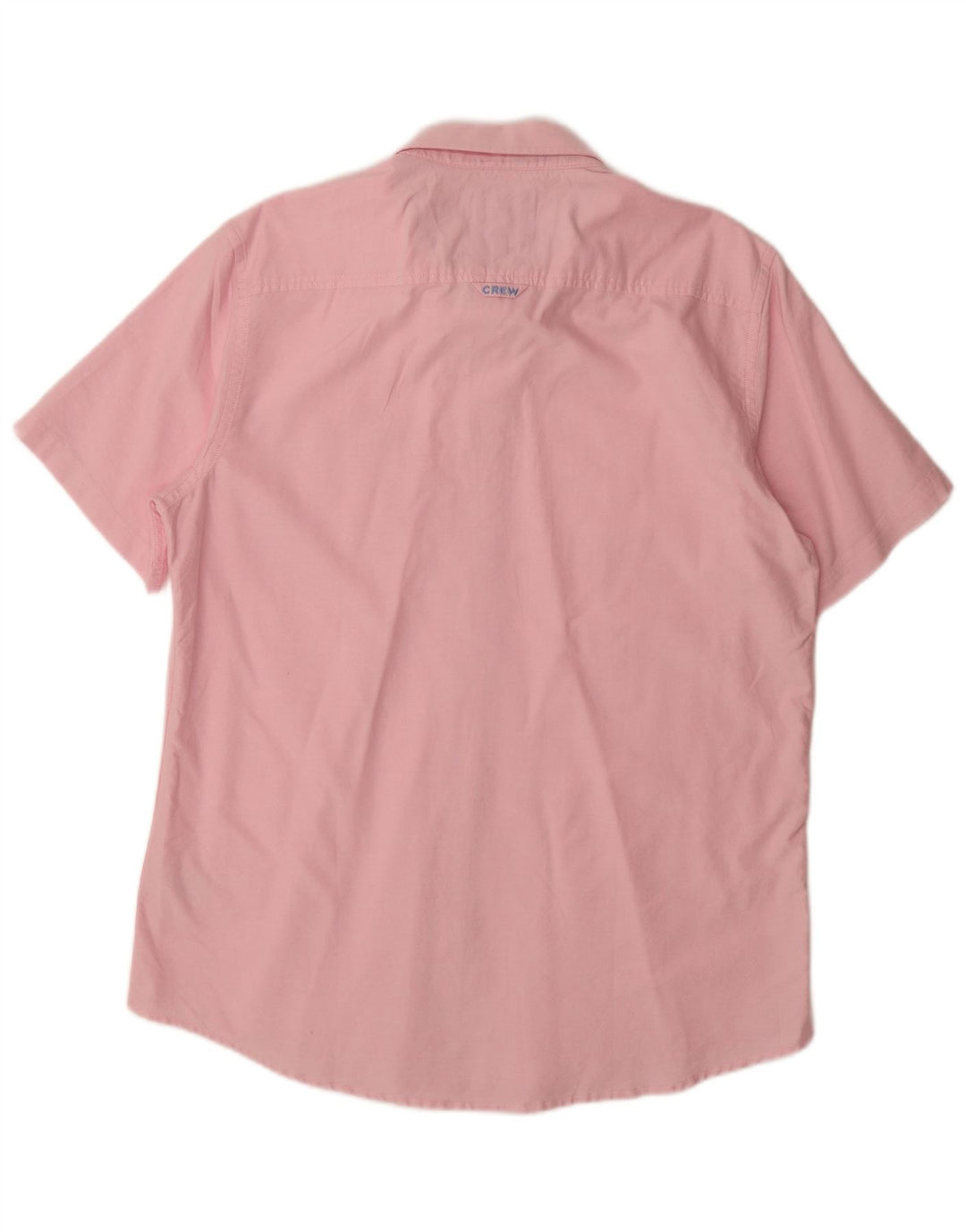 J. CREW Mens Short Sleeve Shirt Large Pink Cotton