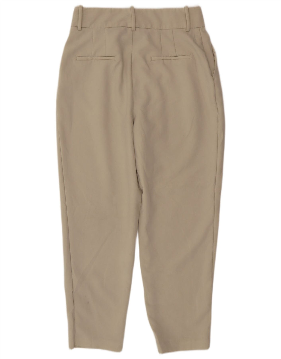 Pantalon de costume fuselé Zara Femme Large W30 L26 Beige Polyester