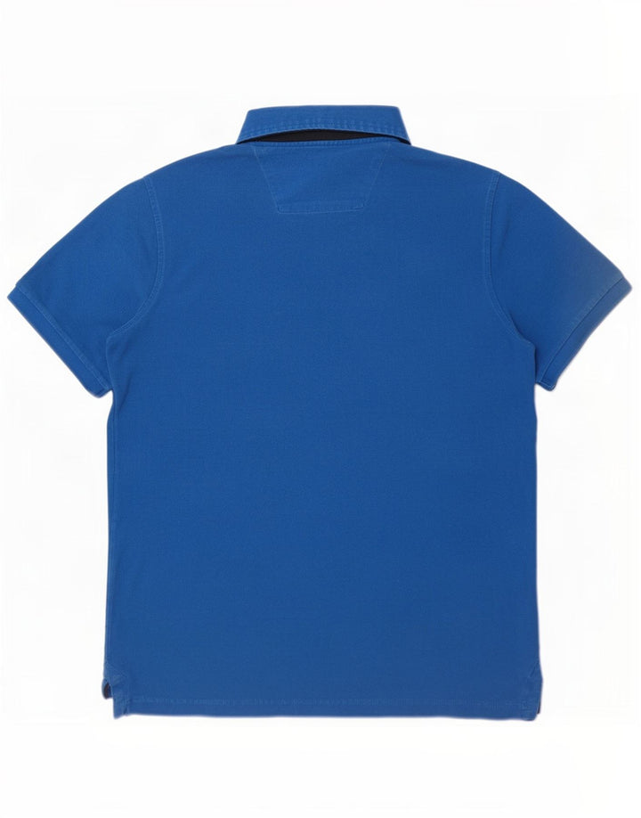 Musto Polo Homme Bleu Moyen Coton